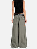DAXUEN olive green wide-leg cargo pants