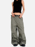 DAXUEN olive green wide-leg cargo pants