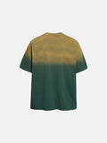 DAXUEN Ombre graphic t-shirt with castle print