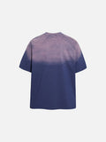 DAXUEN Ombre graphic t-shirt with castle print