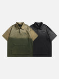 DAXUEN Ombre polo shirt with kangaroo pocket
