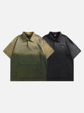 DAXUEN Ombre polo shirt with kangaroo pocket