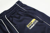 Ornate Script Black Wide-Leg Athletic Pants