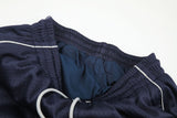 Ornate Script Black Wide-Leg Athletic Pants