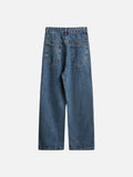 Faded Vintage Blue Wide-Leg Jeans