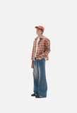 Faded Vintage Blue Wide-Leg Jeans