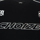 DAXUEN black crew sweatshirt with outlined wordmark