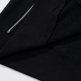 DAXUEN black crew sweatshirt with outlined wordmark