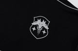 DAXUEN black crew sweatshirt with outlined wordmark
