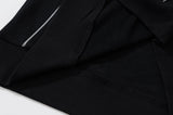 DAXUEN black crew sweatshirt with outlined wordmark