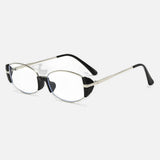 DAXUEN gold oval minimalist sunglasses with black accents