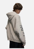 Distressed Graphic Hoodie Sweatshirt