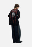 DAXUEN Vintage Striped Long Sleeve Kit Tee