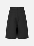 DAXUEN dark grey wide-leg overlapping panel culottes