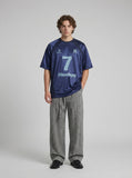 DAXUEN DAXUEN Oversized Athletic T-Shirt with Mesh Panels — model photo