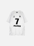 DAXUEN Oversized athletic t-shirt with mesh panels