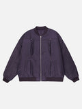 DAXUEN Oversized bomber jacket in purple and black