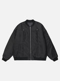 DAXUEN Oversized bomber jacket in purple and black