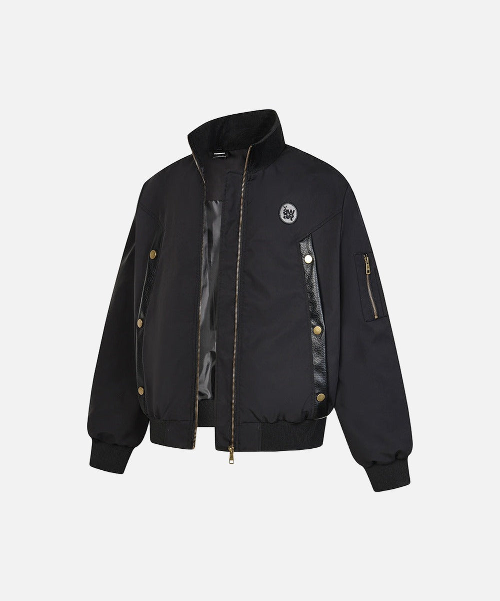 DAXUEN Oversized bomber jacket in black and navy