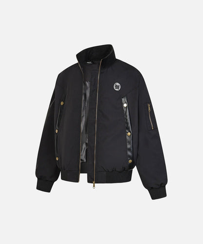 DAXUEN Oversized bomber jacket in black and navy