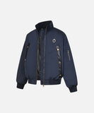 DAXUEN Oversized bomber jacket in black and navy