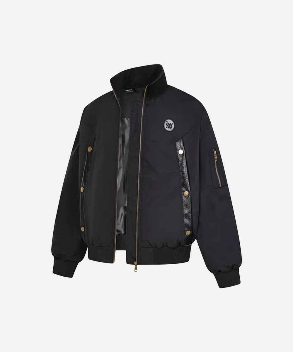 DAXUEN Oversized bomber jacket in black and navy