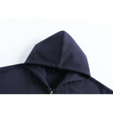 DAXUEN solid color oversized cropped fleece hoodie