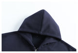 DAXUEN solid color oversized cropped fleece hoodie