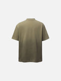DAXUEN Oversized deconstructed t-shirt in olive green and navy