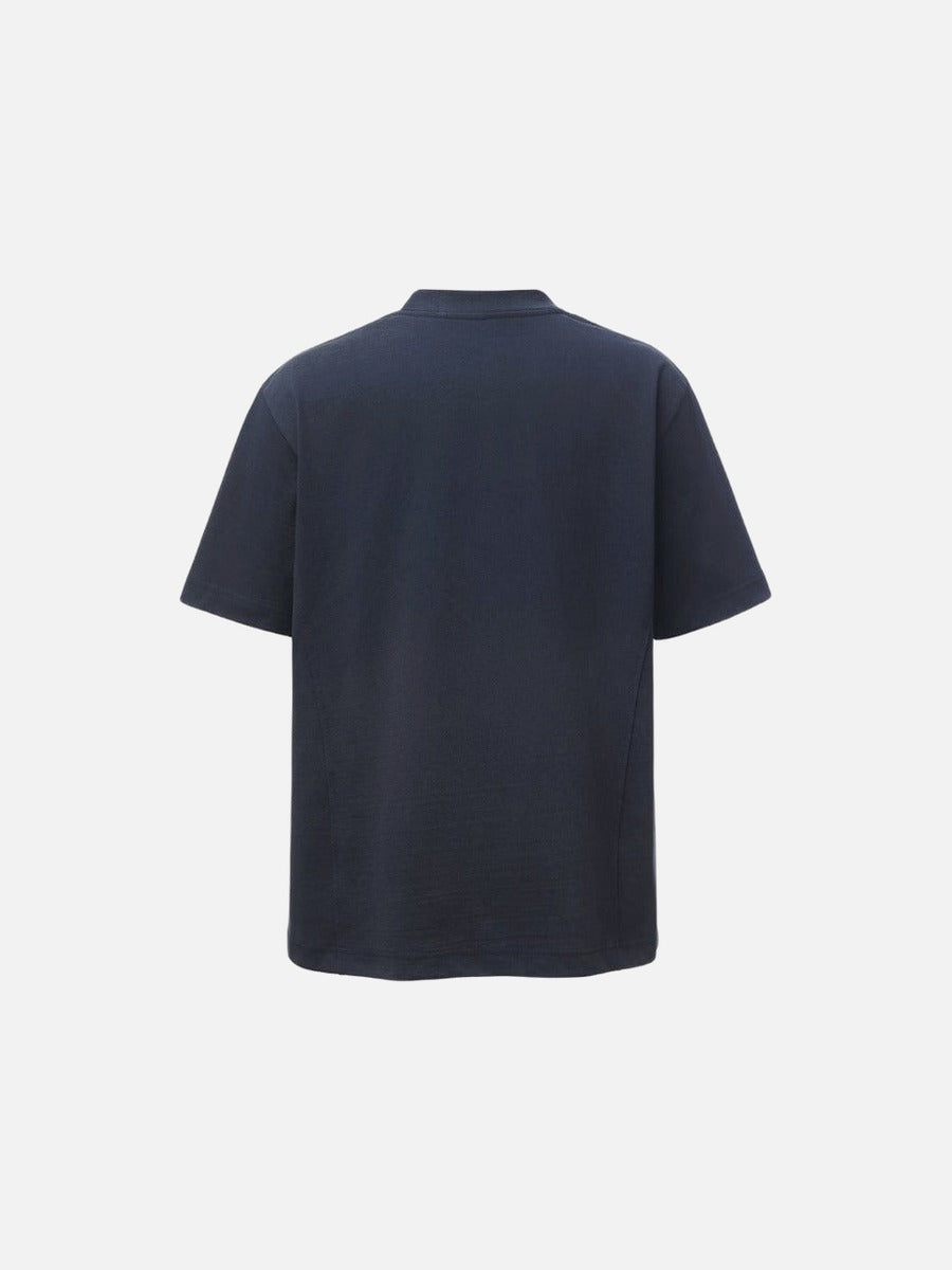 DAXUEN Oversized deconstructed t-shirt in olive green and navy