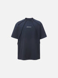DAXUEN Oversized deconstructed t-shirt in olive green and navy