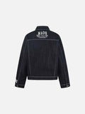 DAXUEN Oversized denim jacket with embroidery and pockets