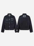 DAXUEN Oversized denim jacket with embroidery and pockets