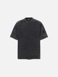 DAXUEN Oversized short-sleeved distressed crewneck T-shirt
