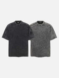 DAXUEN Oversized short-sleeved distressed crewneck T-shirt