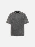 DAXUEN Oversized short-sleeved distressed crewneck T-shirt