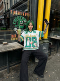 DAXUEN Oversized short-sleeve jersey t-shirt with graphic print — model photo