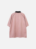 DAXUEN Oversized polo shirt with graphic and embroidery