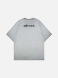 DAXUEN Oversized graphic t-shirt with distressed print