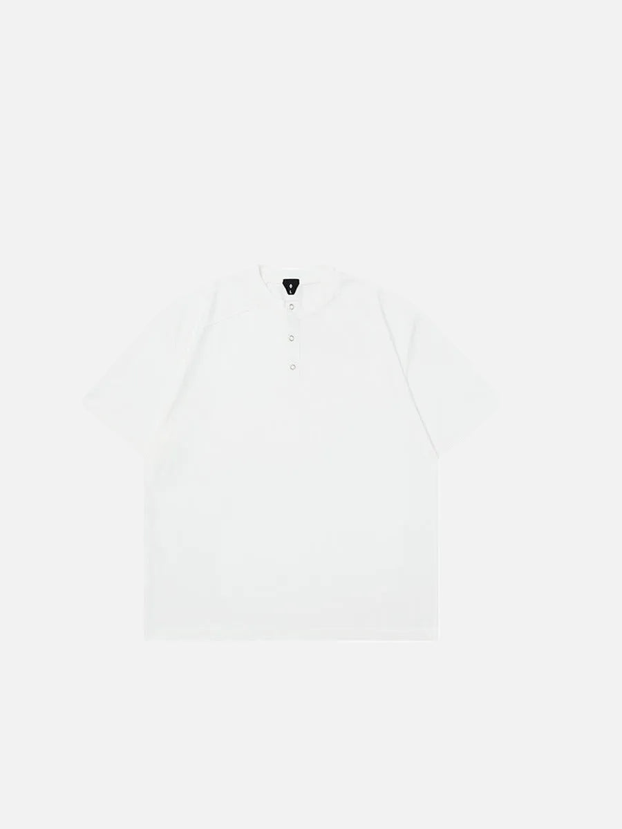 DAXUEN Oversized short-sleeved Henley t-shirt