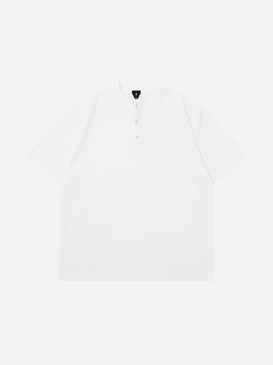 DAXUEN Oversized short-sleeved Henley t-shirt