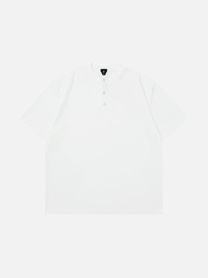 DAXUEN Oversized short-sleeved Henley t-shirt