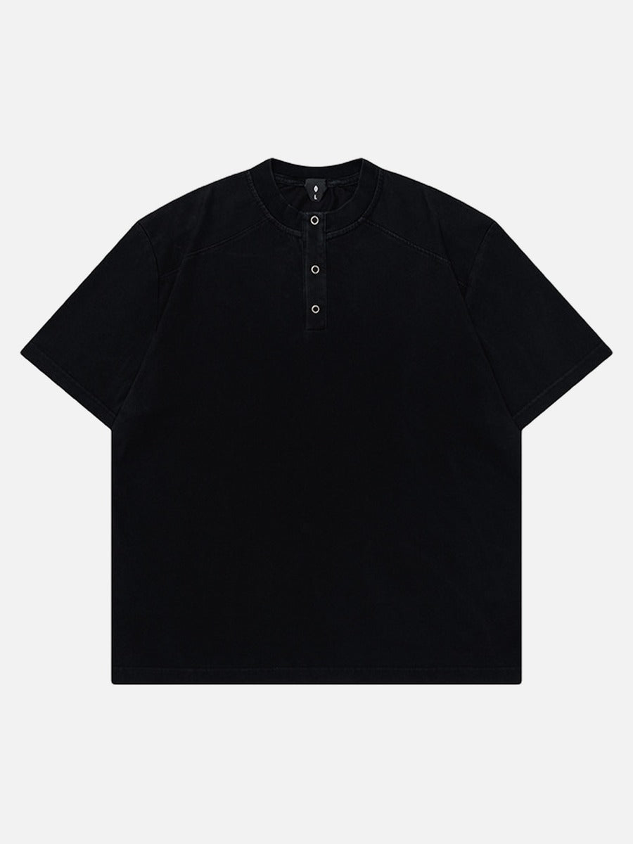 DAXUEN Oversized short-sleeved Henley t-shirt