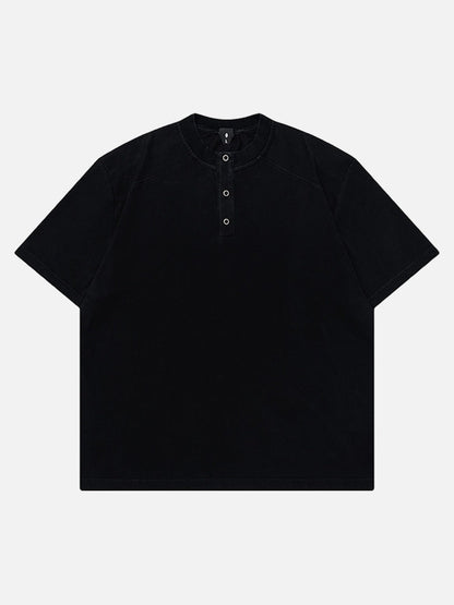 DAXUEN Oversized short-sleeved Henley t-shirt