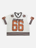 DAXUEN Oversized short-sleeve mesh jersey with graphic print
