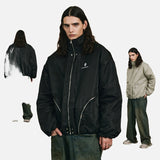 DAXUEN Padded bomber jacket in black and sage green colors