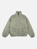 DAXUEN Padded bomber jacket in black and sage green colors