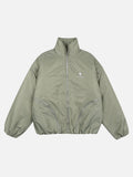 DAXUEN Padded bomber jacket in black and sage green colors