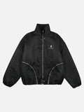 DAXUEN Padded bomber jacket in black and sage green colors