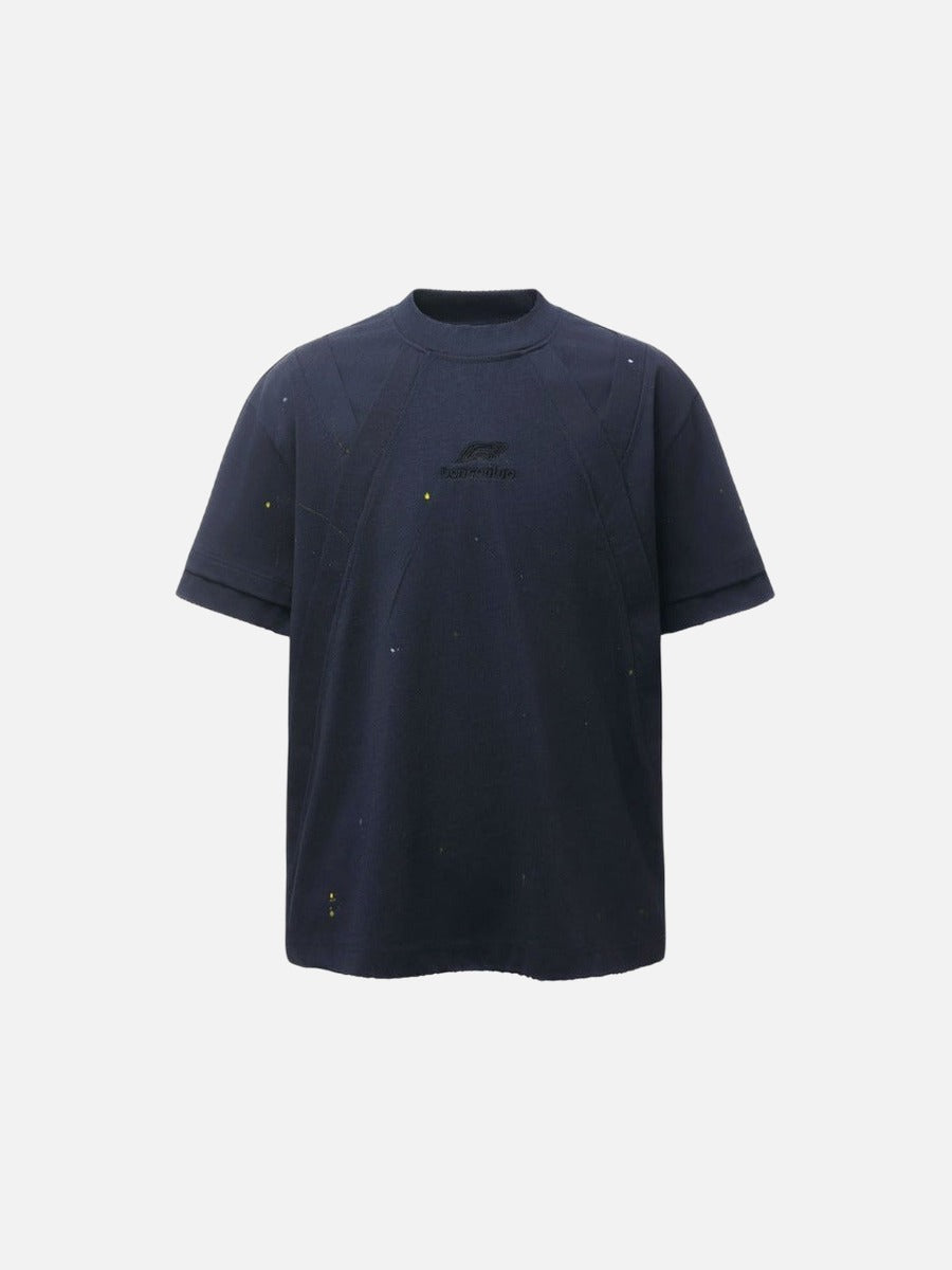 DAXUEN Oversized short-sleeved paint splash t-shirt